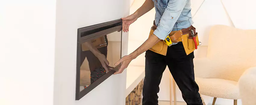 Metal Fireplace Installation in Converse, Texas