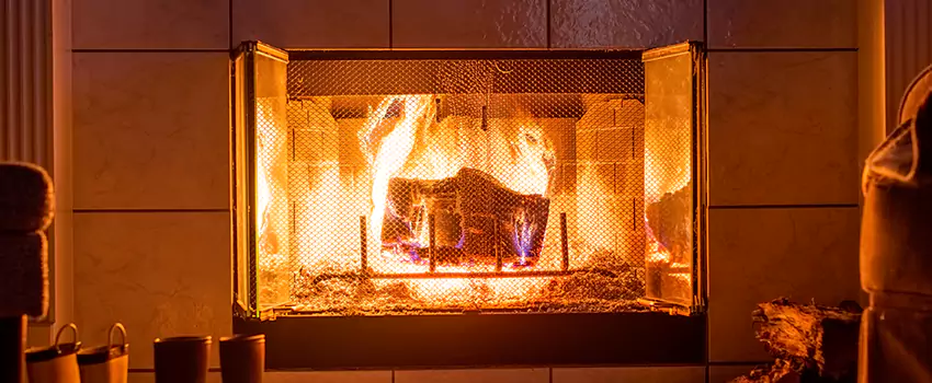 Mendota Hearth Landscape Fireplace Installation in Converse, Texas