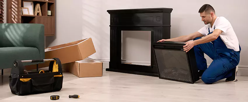 Old Rusted Metal Fireplace Repair And Replacement in Converse, TX